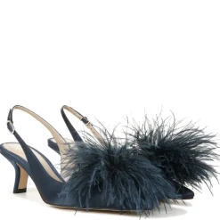 BIANKA FEATHER SLINGBACK PUMP