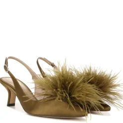 BIANKA FEATHER SLINGBACK PUMP
