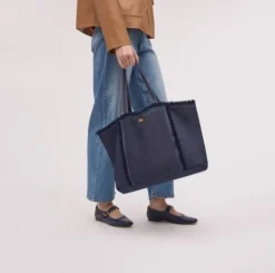 IRINA DENIM REVERSIBLE LARGE TOTE